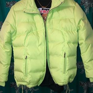 Green Puffer Jacket